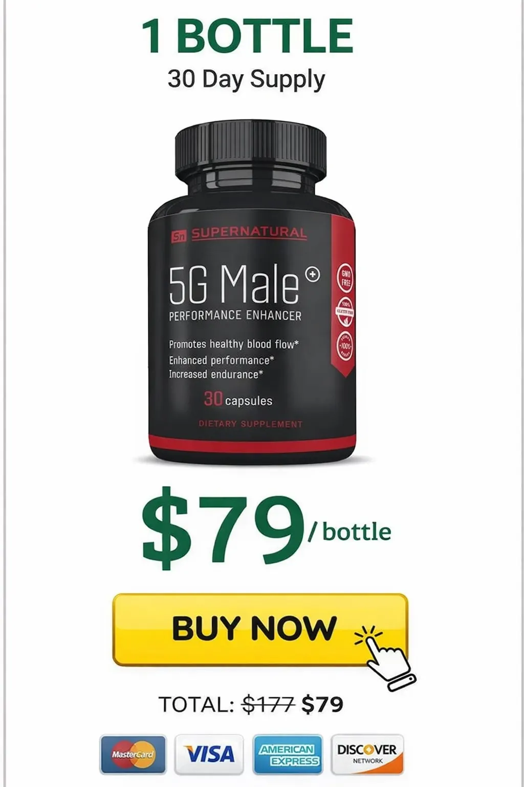 One bottle of 5G Male